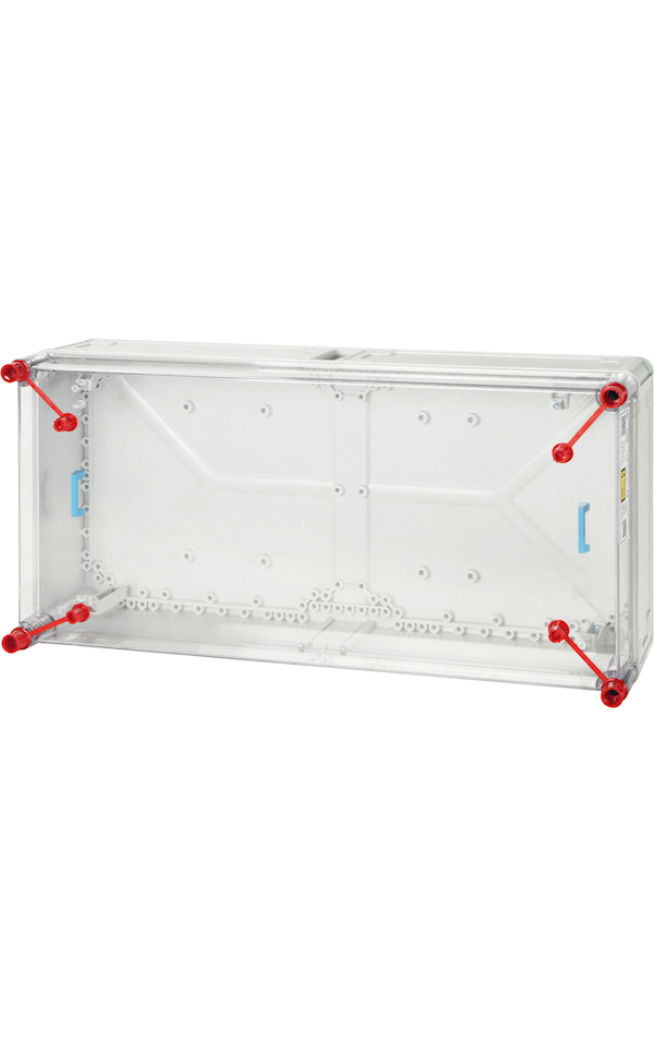 Hensel Mi 0400-CS üres szekrénymodul, 600 × 300 mm, átlátszó fedéllel és takarólappal